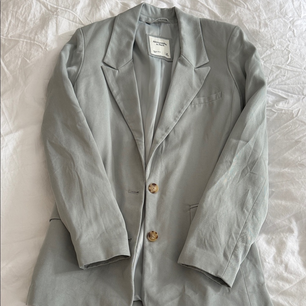 Abercrombie & Fitch sage green blazer - EUC